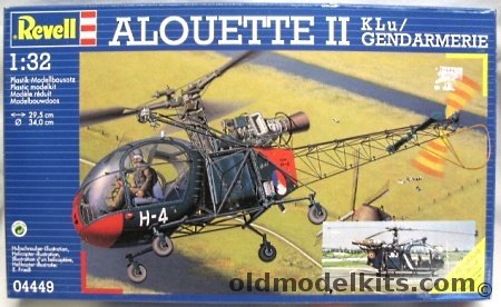 Revell 1/32 Alouette II Klu/Gendarmerie, 04449 plastic model kit